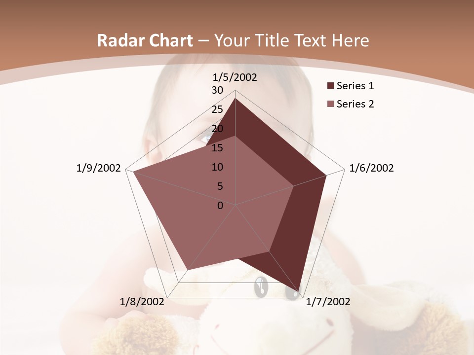 Playing Pink Caucasian PowerPoint Template