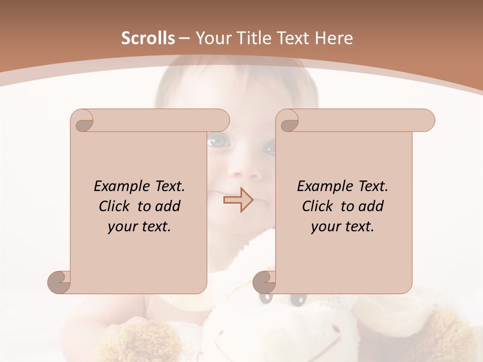 Playing Pink Caucasian PowerPoint Template