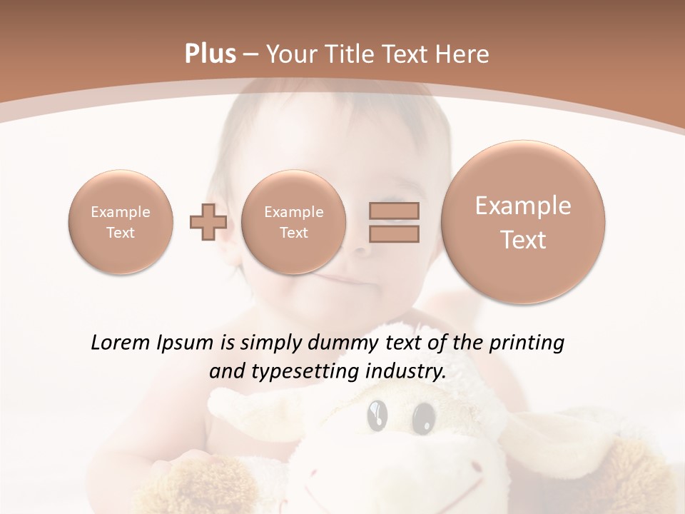 Playing Pink Caucasian PowerPoint Template