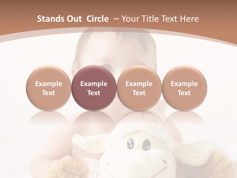 Playing Pink Caucasian PowerPoint Template