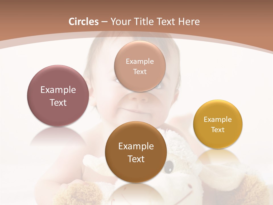 Playing Pink Caucasian PowerPoint Template