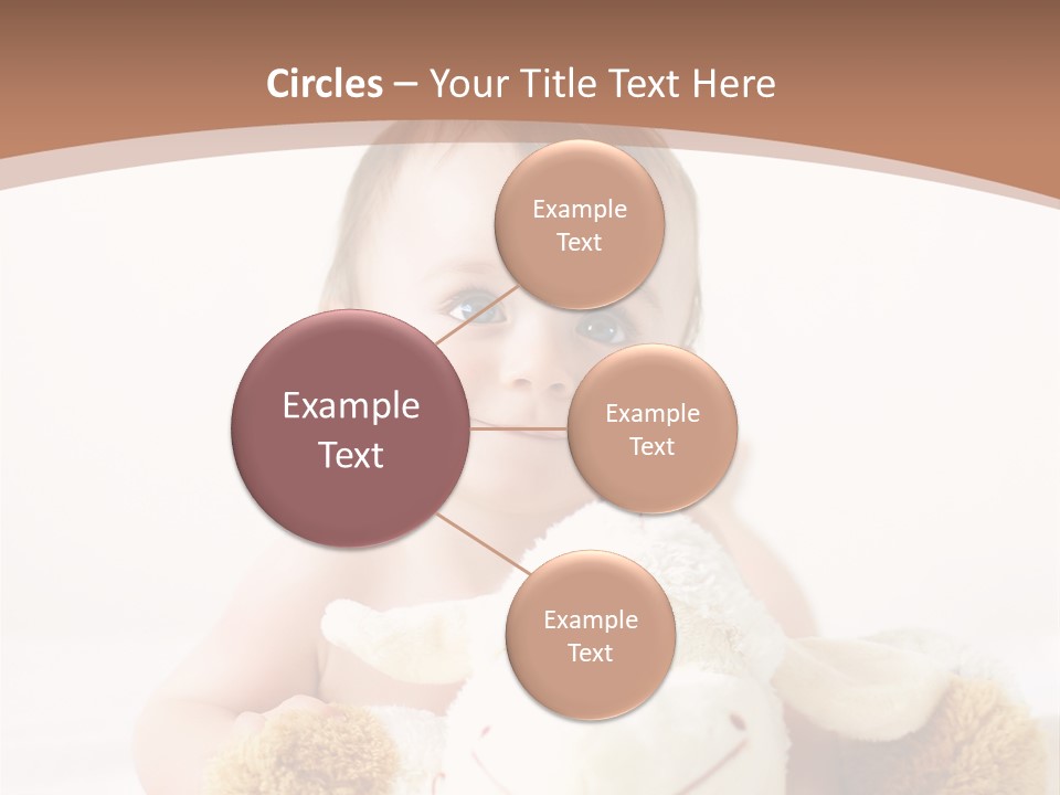 Playing Pink Caucasian PowerPoint Template