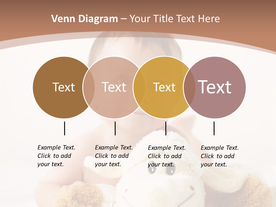 Playing Pink Caucasian PowerPoint Template