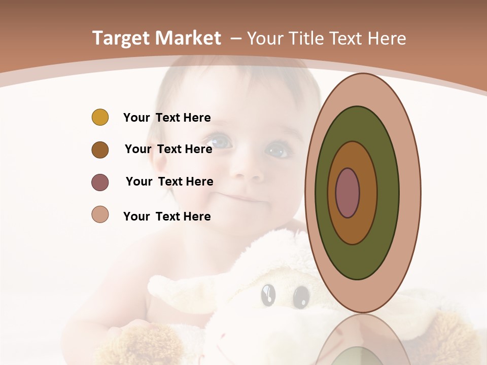 Playing Pink Caucasian PowerPoint Template