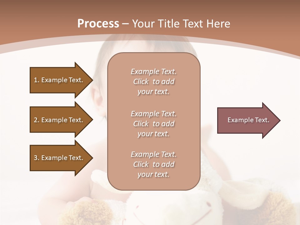 Playing Pink Caucasian PowerPoint Template