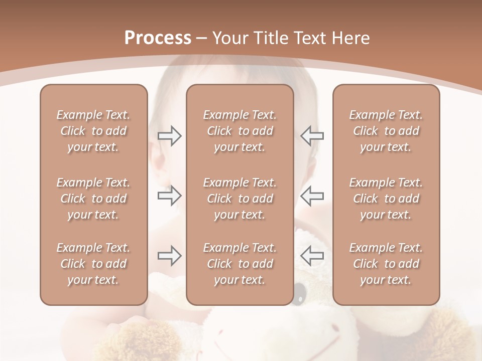Playing Pink Caucasian PowerPoint Template