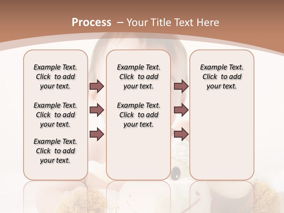 Playing Pink Caucasian PowerPoint Template
