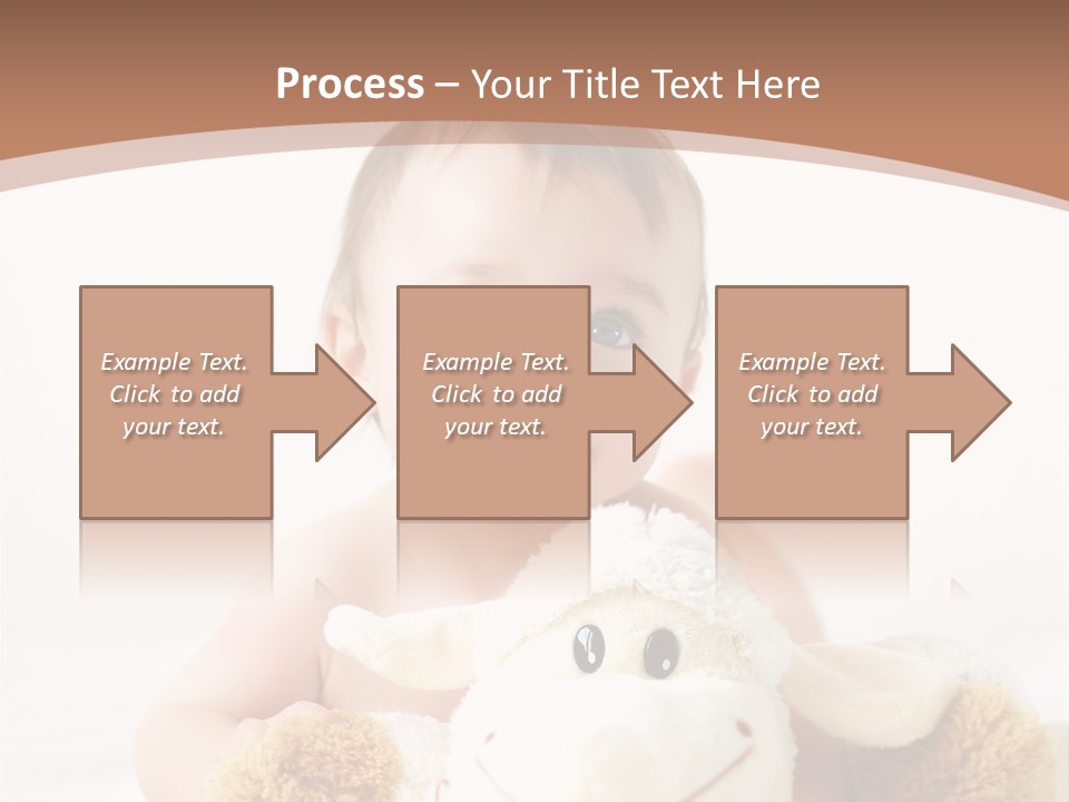 Playing Pink Caucasian PowerPoint Template