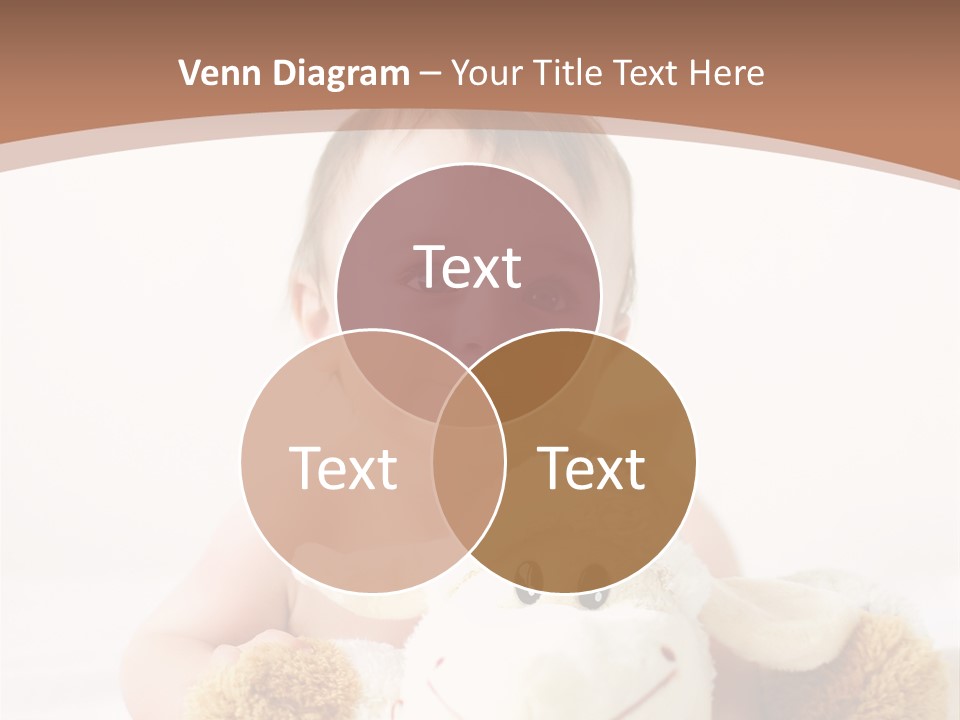 Playing Pink Caucasian PowerPoint Template