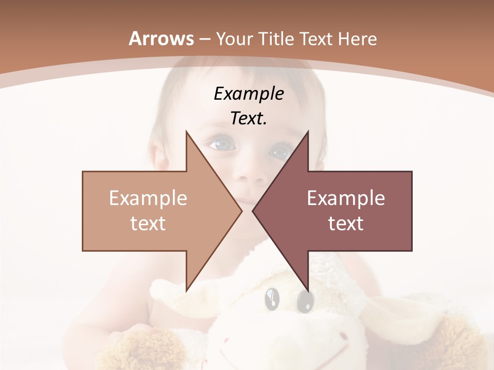 Playing Pink Caucasian PowerPoint Template