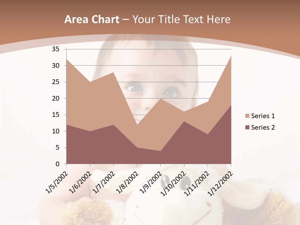 Playing Pink Caucasian PowerPoint Template