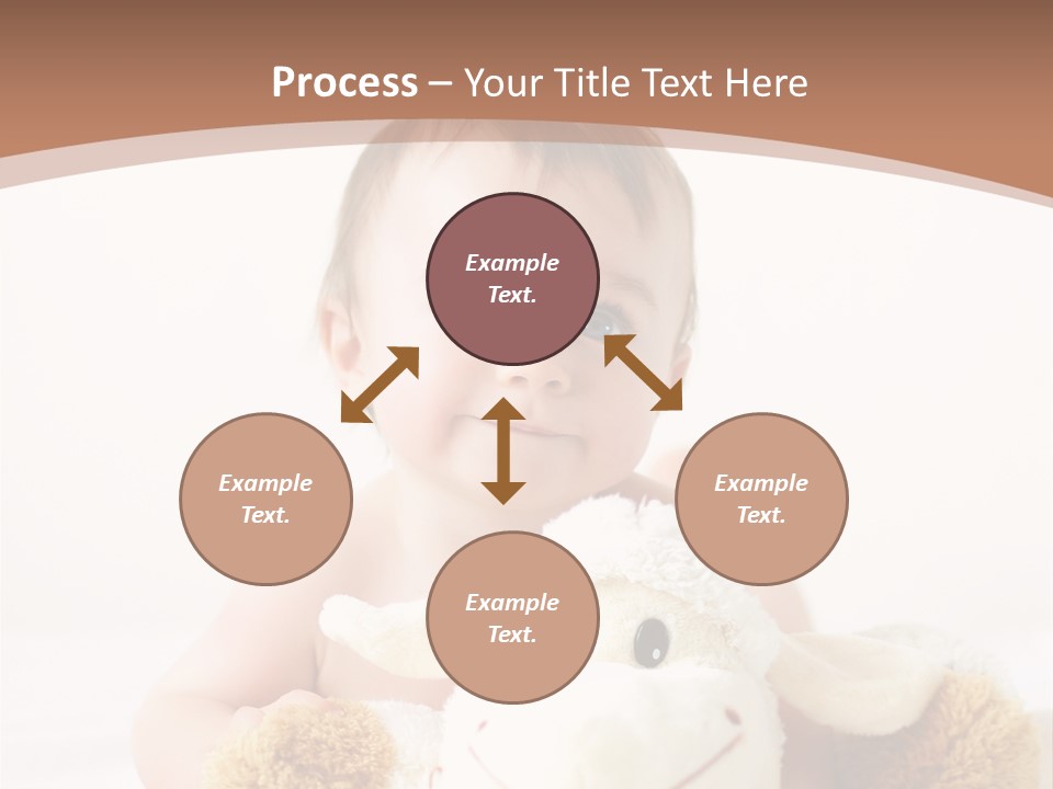 Playing Pink Caucasian PowerPoint Template