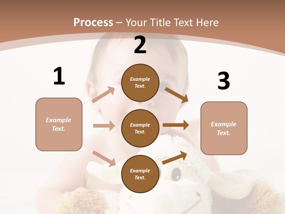 Playing Pink Caucasian PowerPoint Template