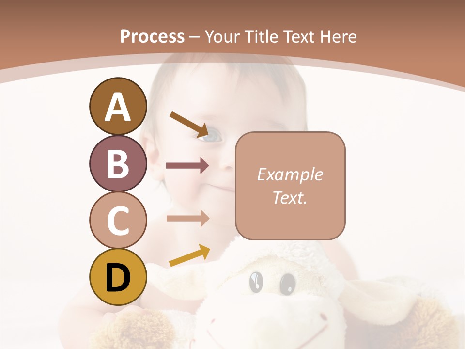 Playing Pink Caucasian PowerPoint Template