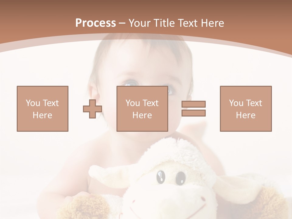 Playing Pink Caucasian PowerPoint Template