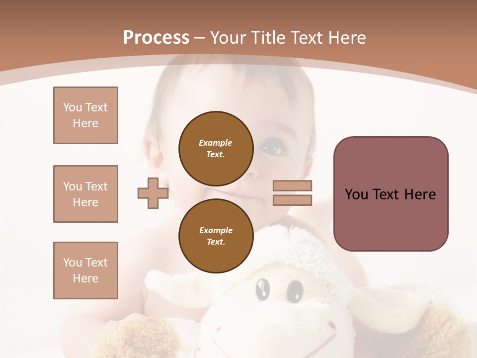 Playing Pink Caucasian PowerPoint Template