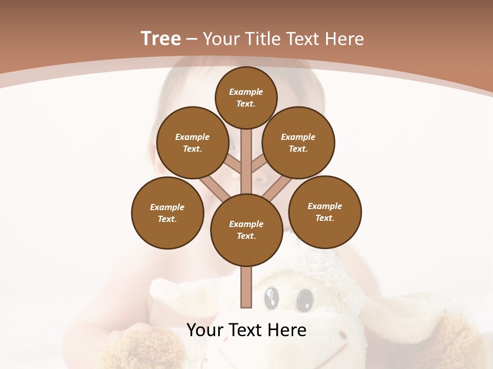 Playing Pink Caucasian PowerPoint Template