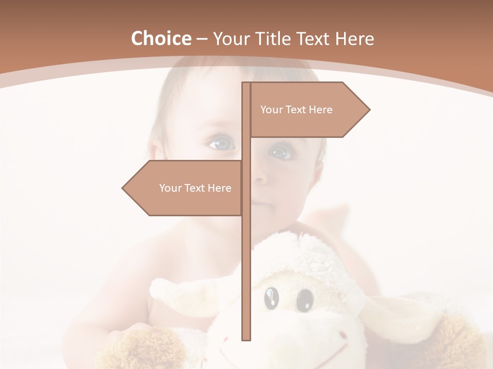 Playing Pink Caucasian PowerPoint Template