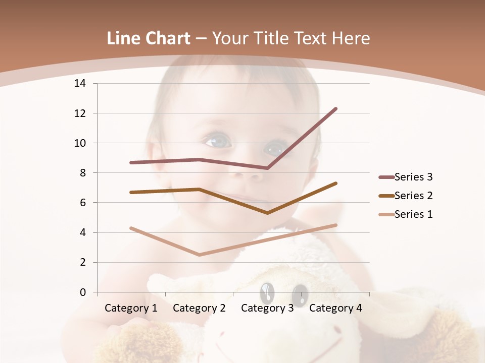 Playing Pink Caucasian PowerPoint Template