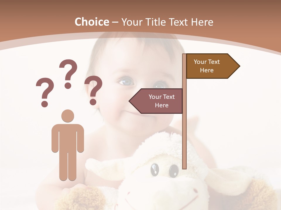 Playing Pink Caucasian PowerPoint Template