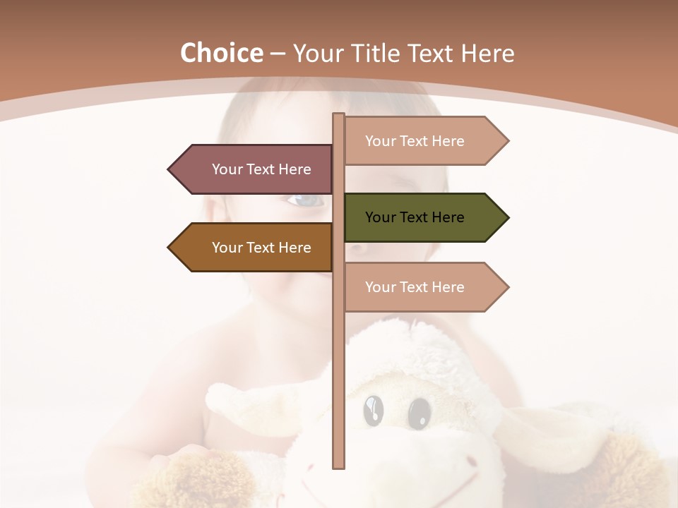 Playing Pink Caucasian PowerPoint Template