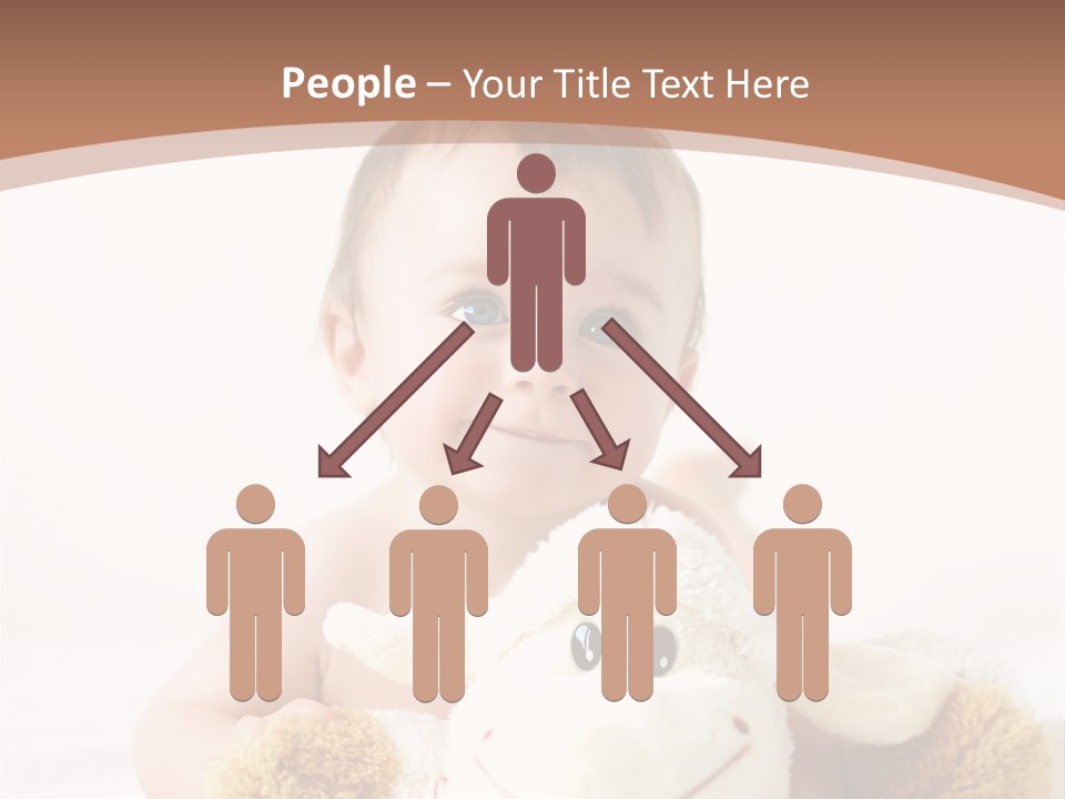 Playing Pink Caucasian PowerPoint Template