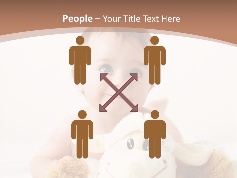 Playing Pink Caucasian PowerPoint Template