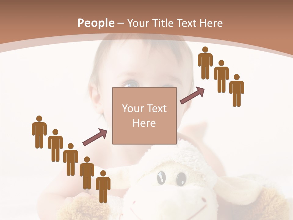 Playing Pink Caucasian PowerPoint Template