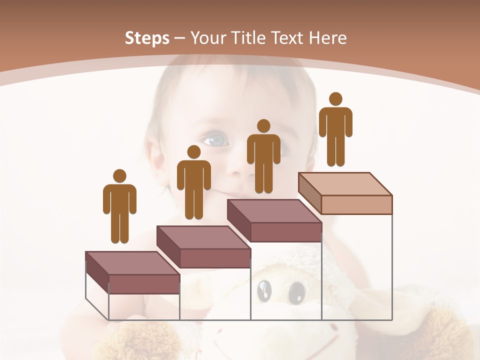 Playing Pink Caucasian PowerPoint Template