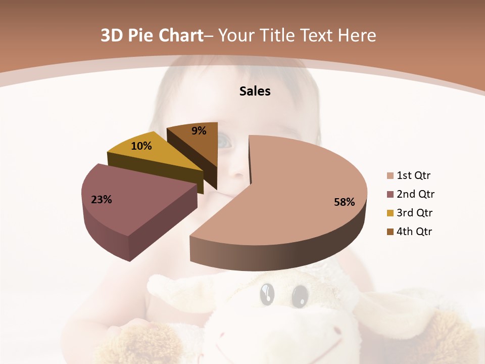 Playing Pink Caucasian PowerPoint Template