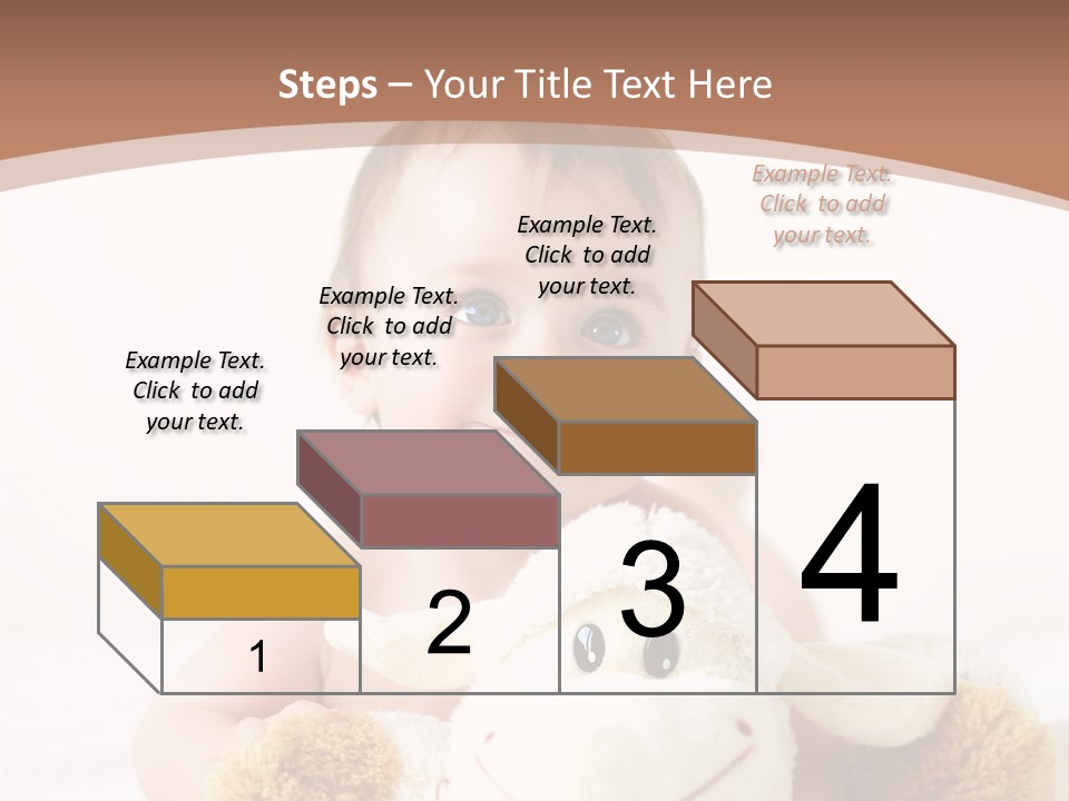 Playing Pink Caucasian PowerPoint Template