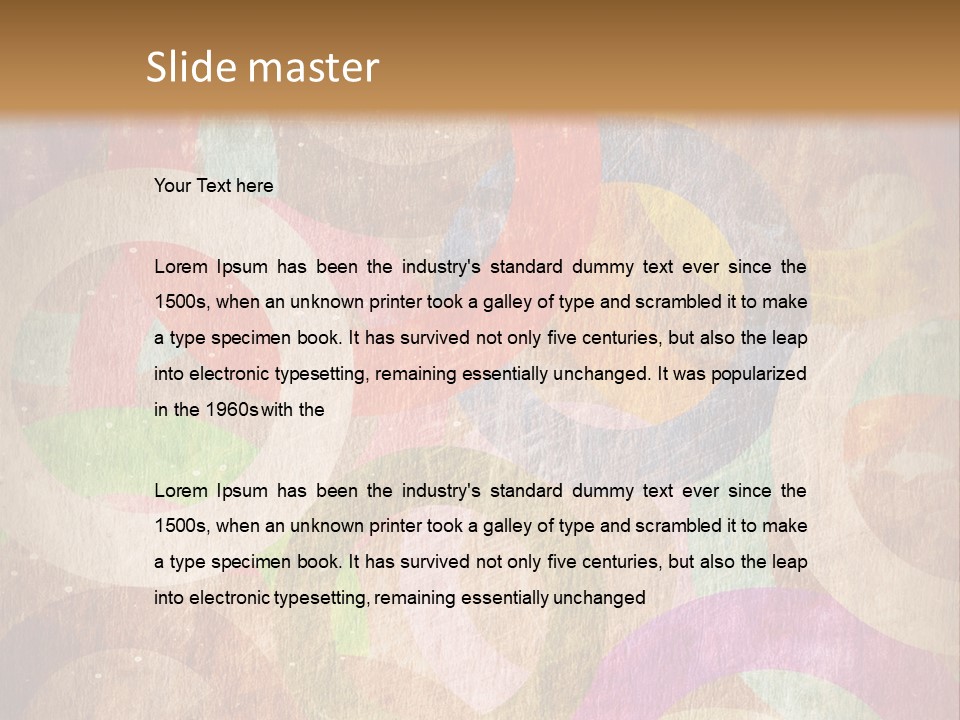 Strip Crossing Retro PowerPoint Template