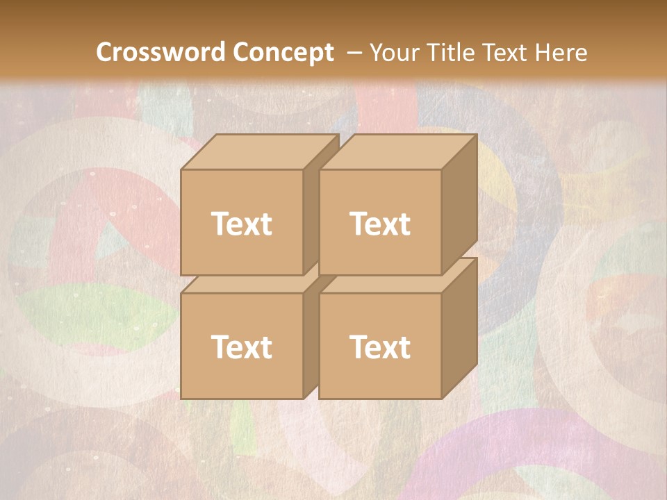 Strip Crossing Retro PowerPoint Template
