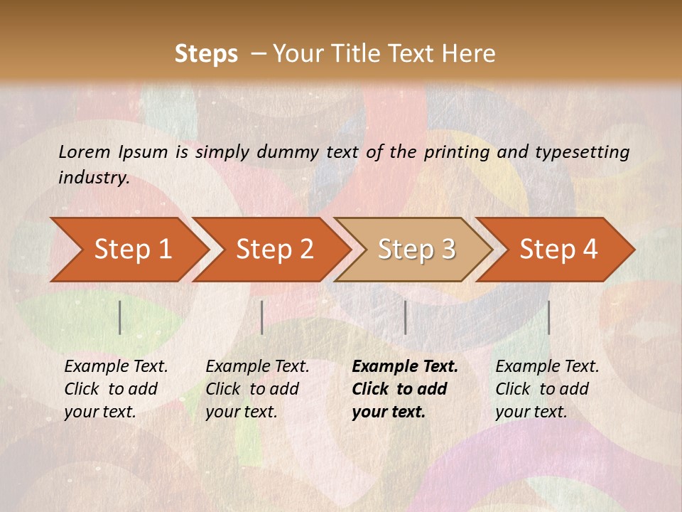 Strip Crossing Retro PowerPoint Template