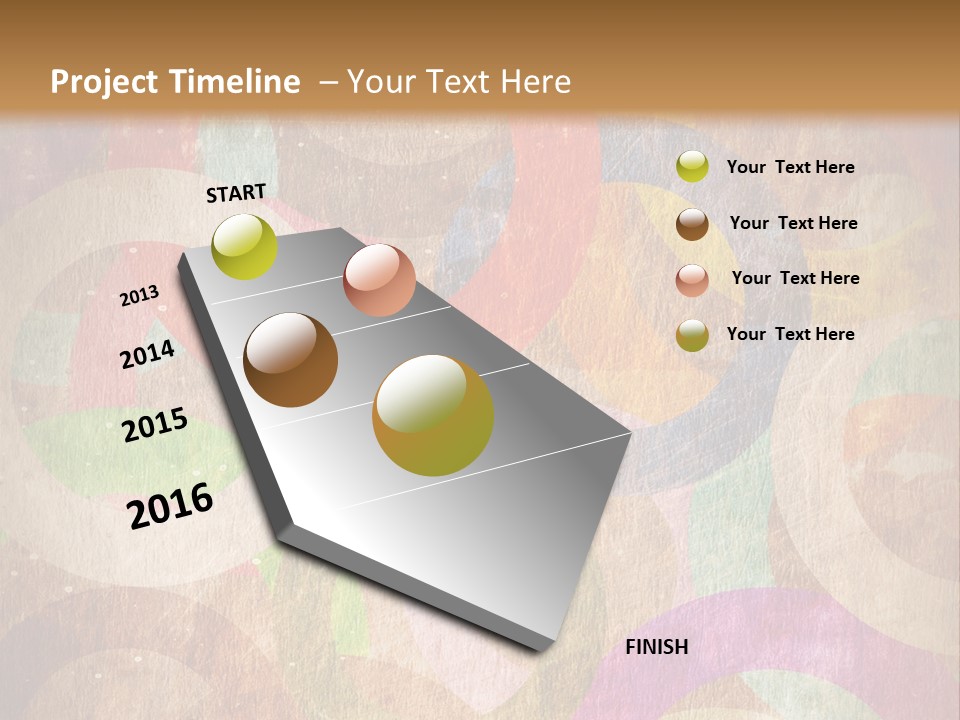 Strip Crossing Retro PowerPoint Template