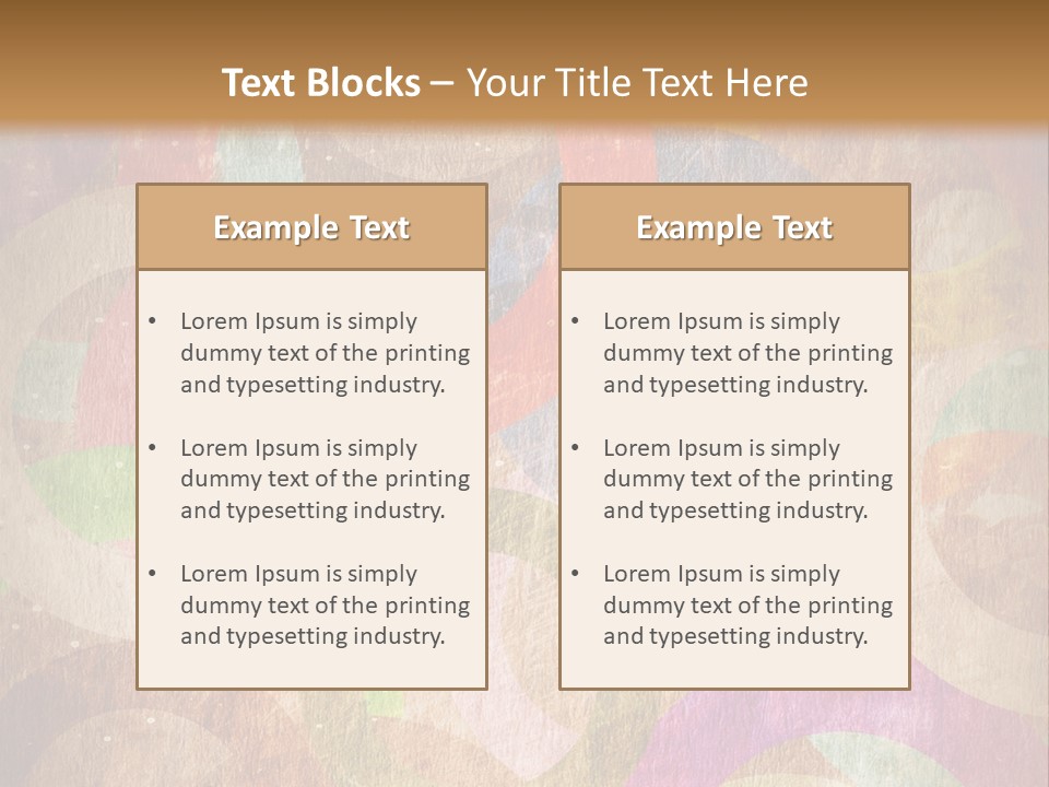 Strip Crossing Retro PowerPoint Template