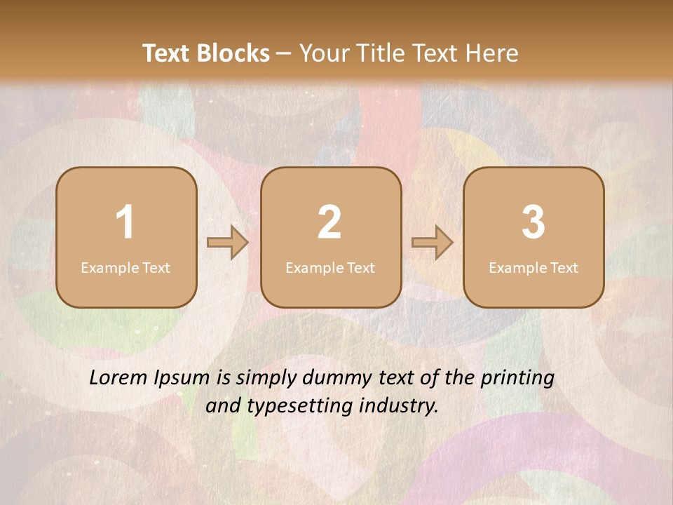 Strip Crossing Retro PowerPoint Template