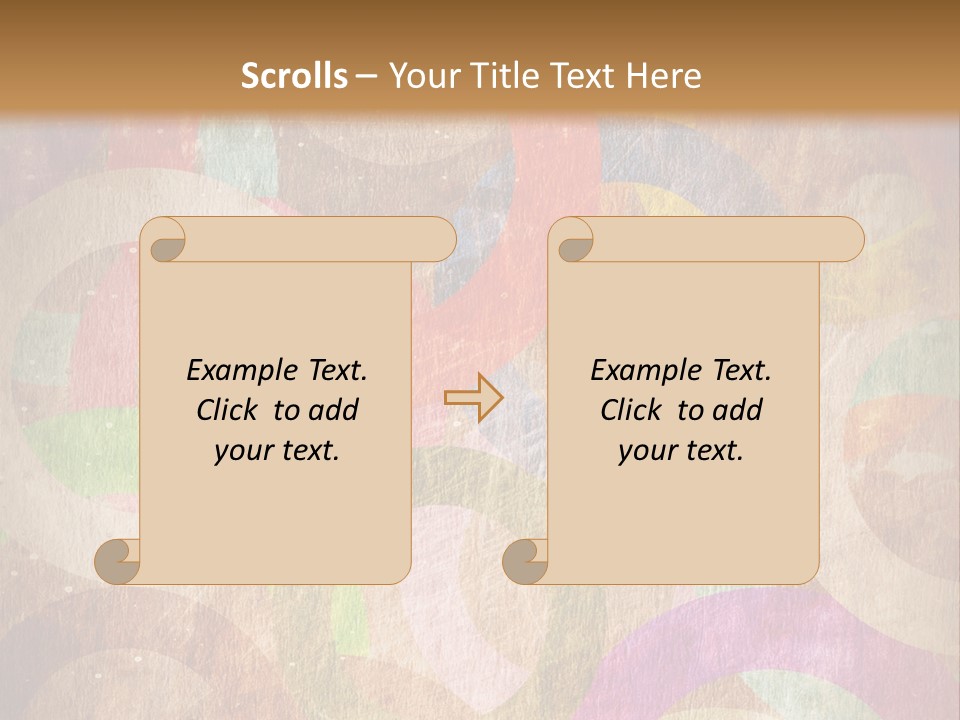 Strip Crossing Retro PowerPoint Template