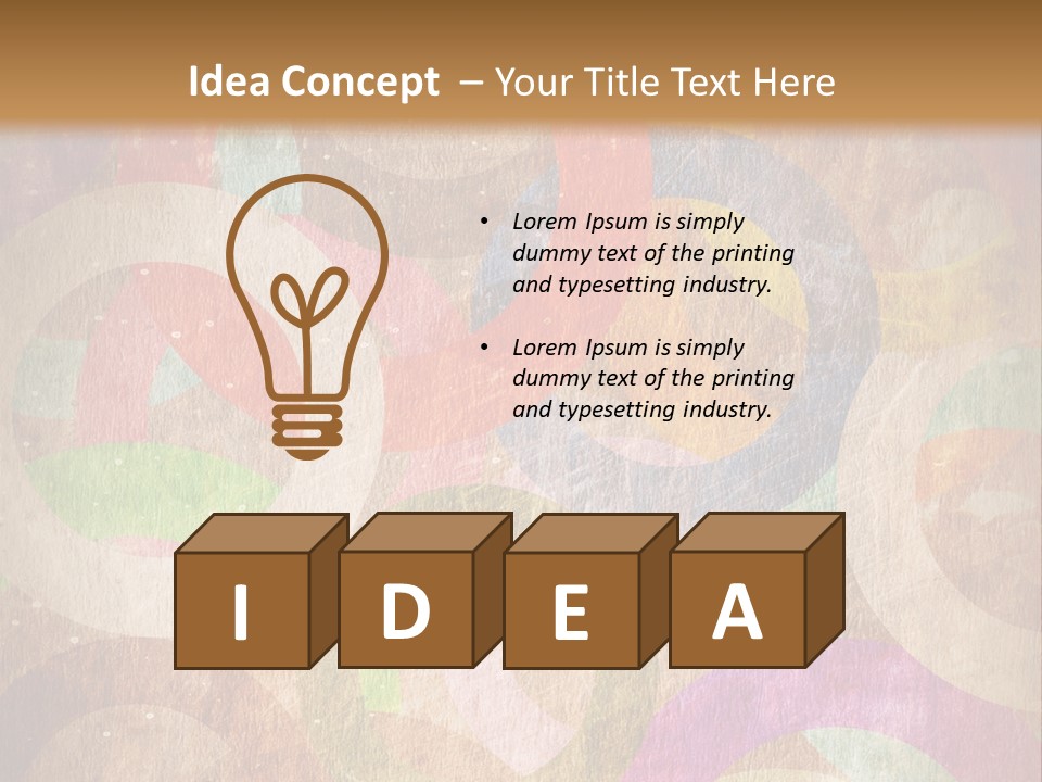 Strip Crossing Retro PowerPoint Template