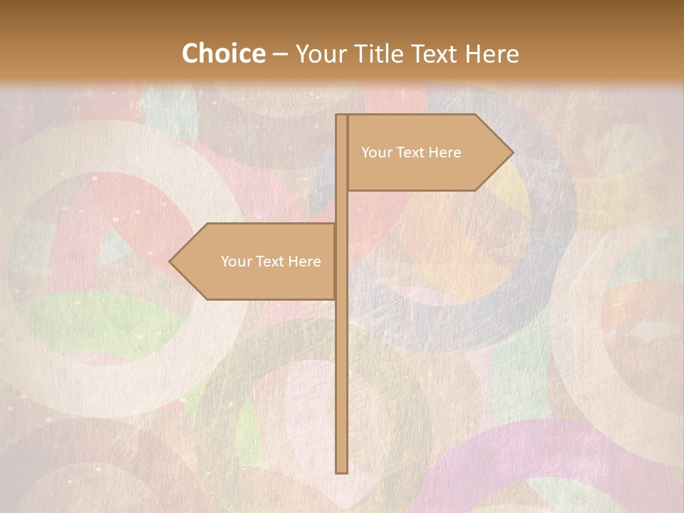 Strip Crossing Retro PowerPoint Template