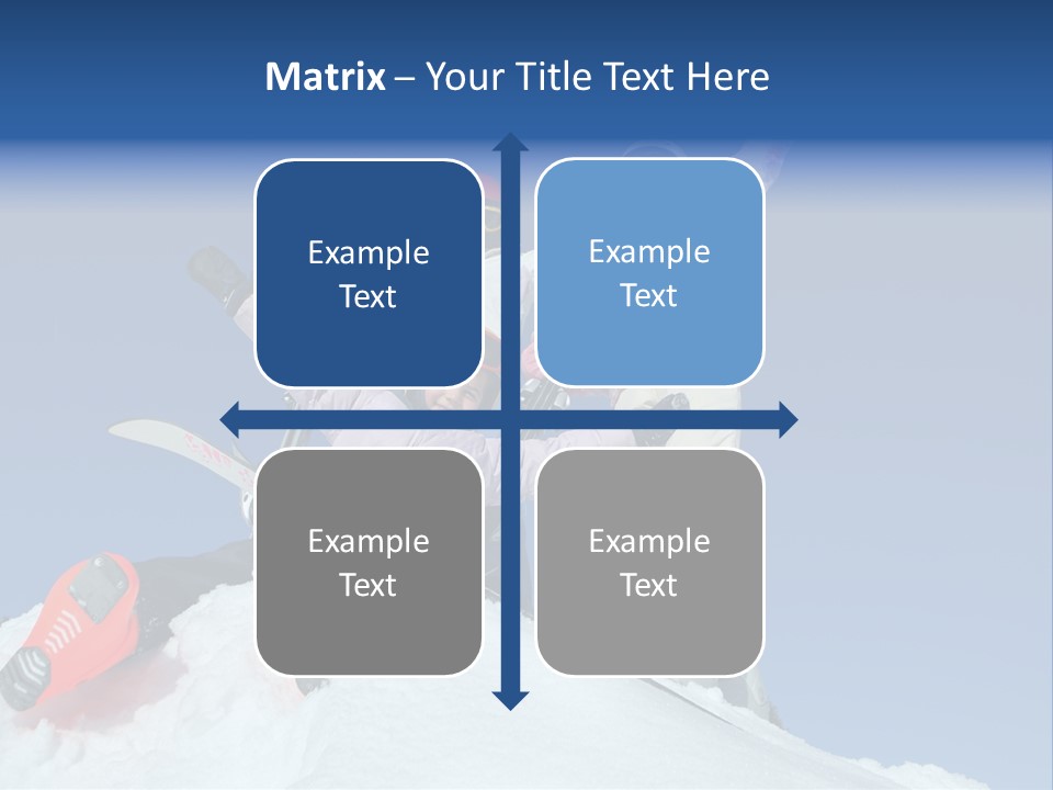 Ski Vacation Sun PowerPoint Template