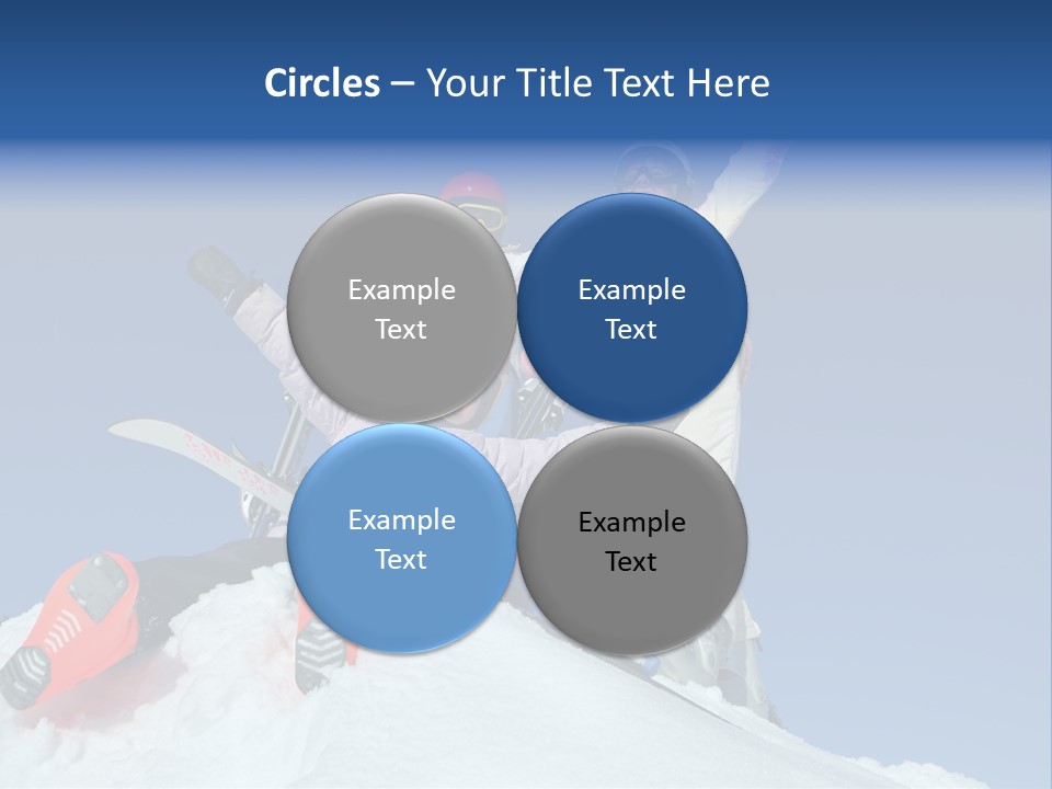 Ski Vacation Sun PowerPoint Template