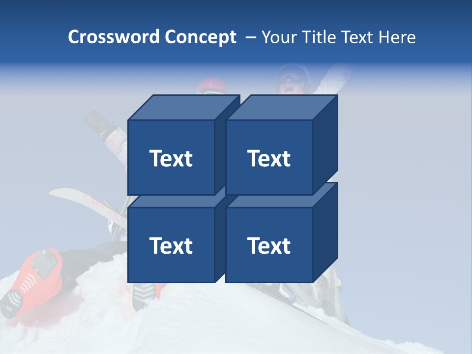 Ski Vacation Sun PowerPoint Template