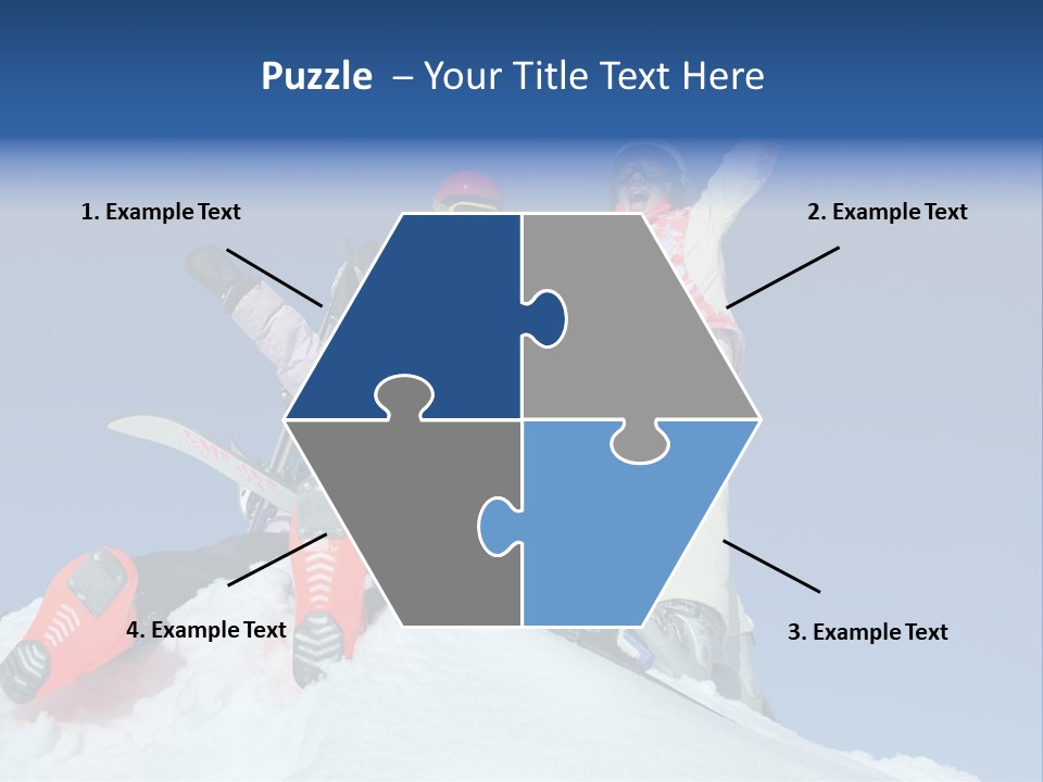 Ski Vacation Sun PowerPoint Template