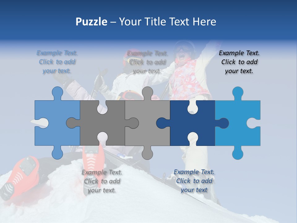 Ski Vacation Sun PowerPoint Template