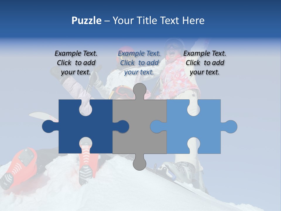 Ski Vacation Sun PowerPoint Template