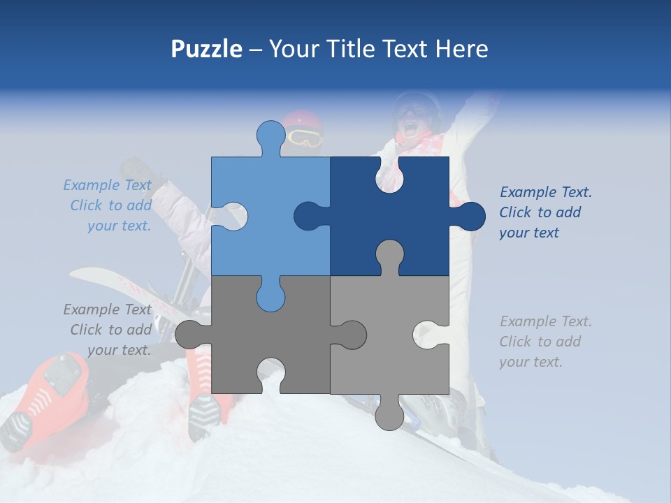 Ski Vacation Sun PowerPoint Template