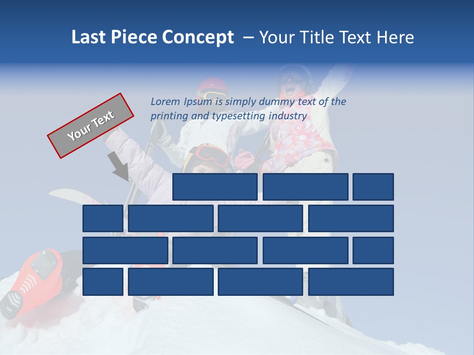 Ski Vacation Sun PowerPoint Template