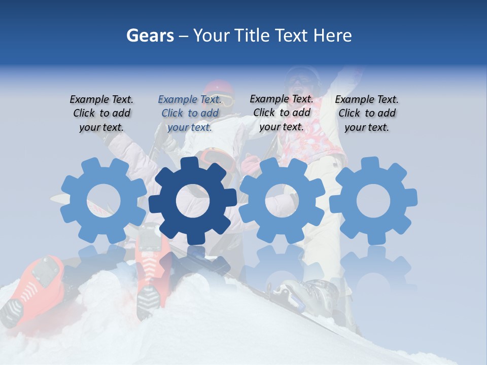 Ski Vacation Sun PowerPoint Template