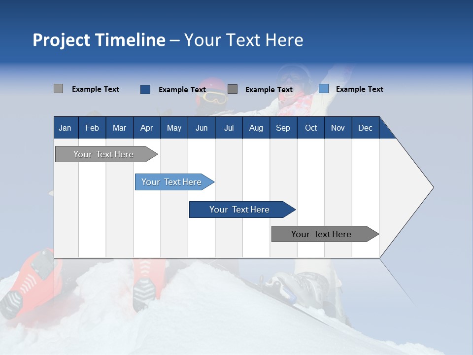 Ski Vacation Sun PowerPoint Template